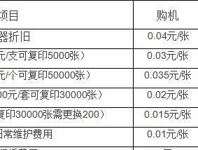 日照夏普复印机维修价格揭秘（了解维修费用）