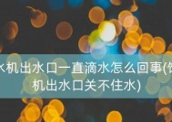 饮水机清洗后滴水问题的解决办法（如何解决饮水机清洗后出现滴水问题）