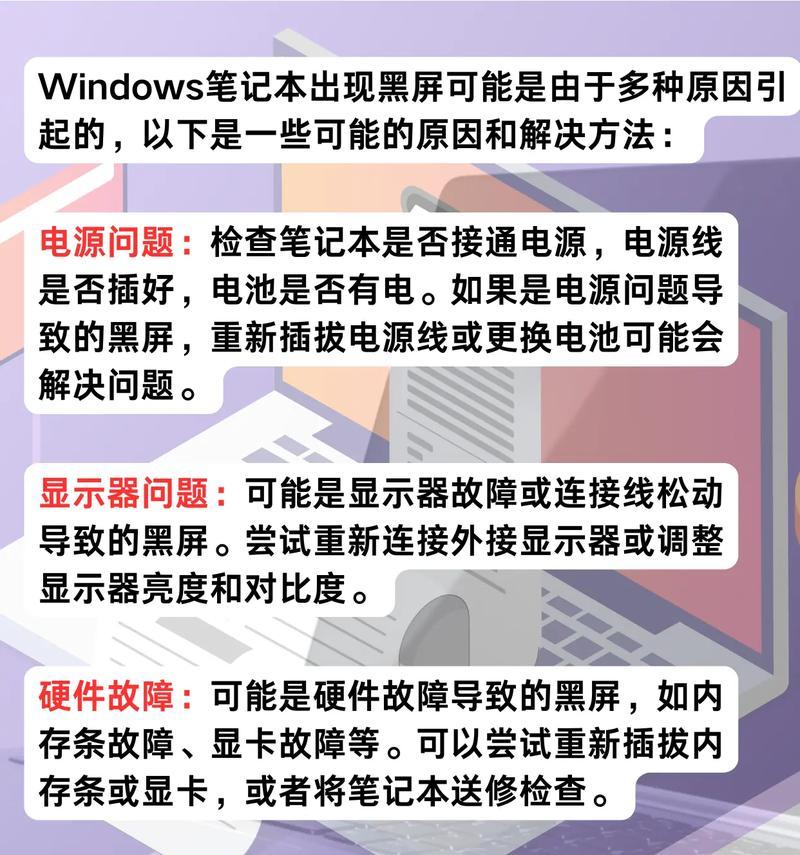 电脑灯光不亮屏幕黑屏怎么修复？  第3张